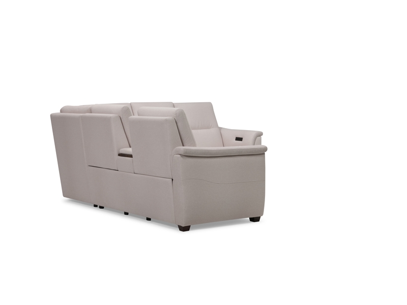 Palliser Oxford 4-Seat Corner Curve Oxford Console Sectional