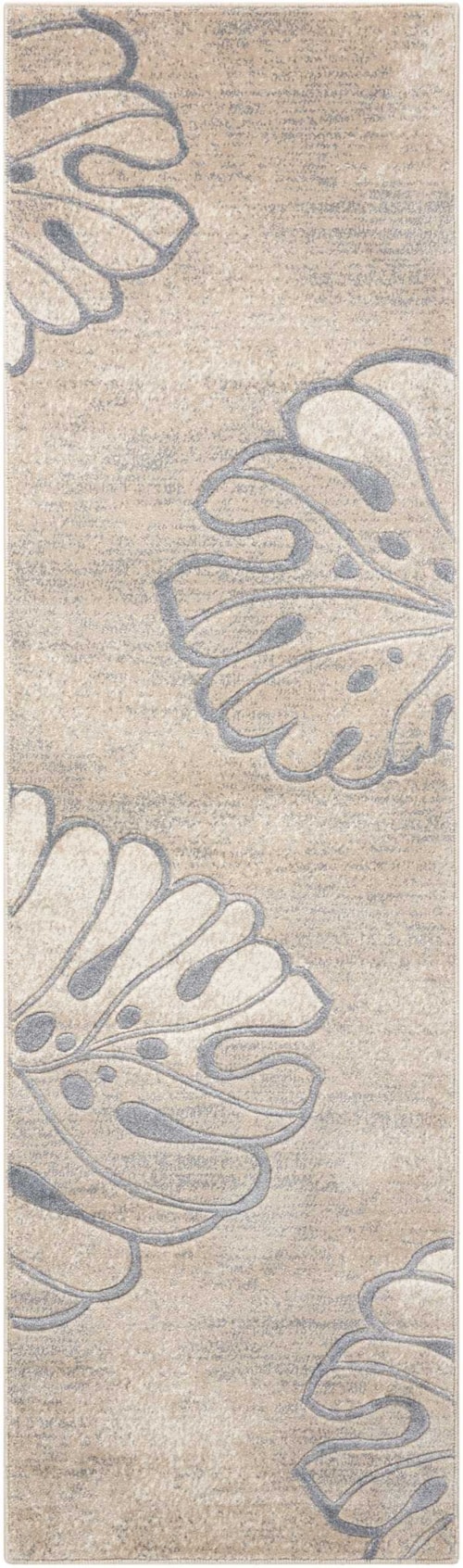 2'2" x 7'6" Beige Runner Rug