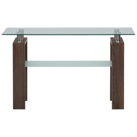 Sofa Table with Glass Top