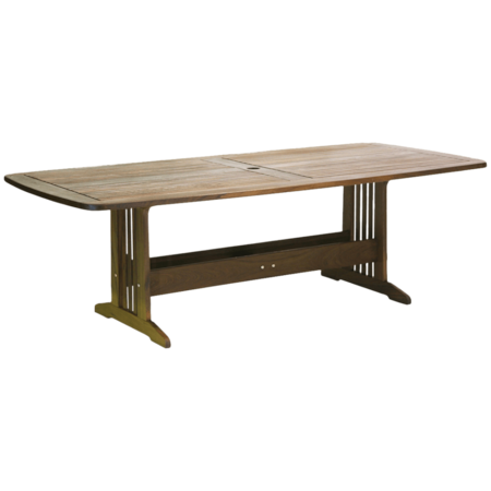 90″ Rectangular Dining Table w/Umbrella Hole