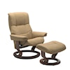 Stressless by Ekornes Mayfair Mayfair Chair (S) in Paloma Sand and Walnut