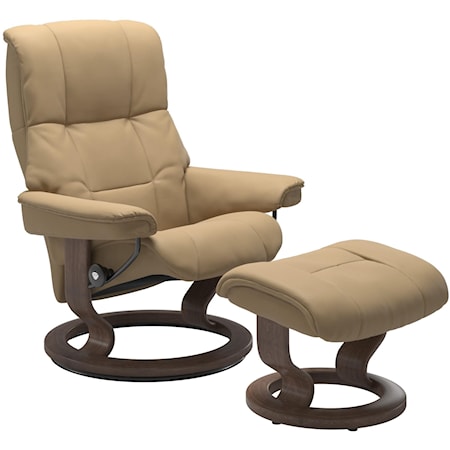 Stressless by Ekornes Mayfair Medium Way - Base Furniture Sprintz Three | Reclining Recliner Chair with | Classic