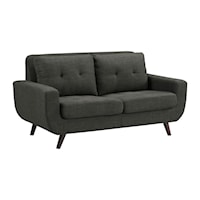 FREEPORT HEIRLOOM CHARCOAL | LOVESEAT WITH PILLOWS