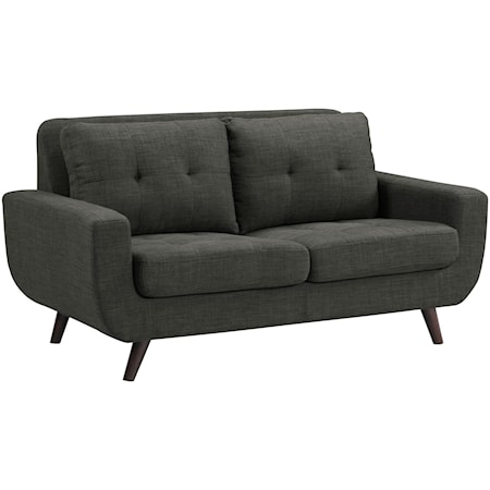 FREEPORT HEIRLOOM CHARCOAL | LOVESEAT WITH P