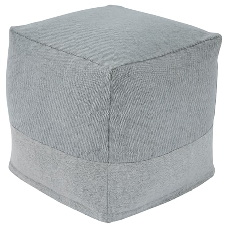 Mabyn Gray Pouf