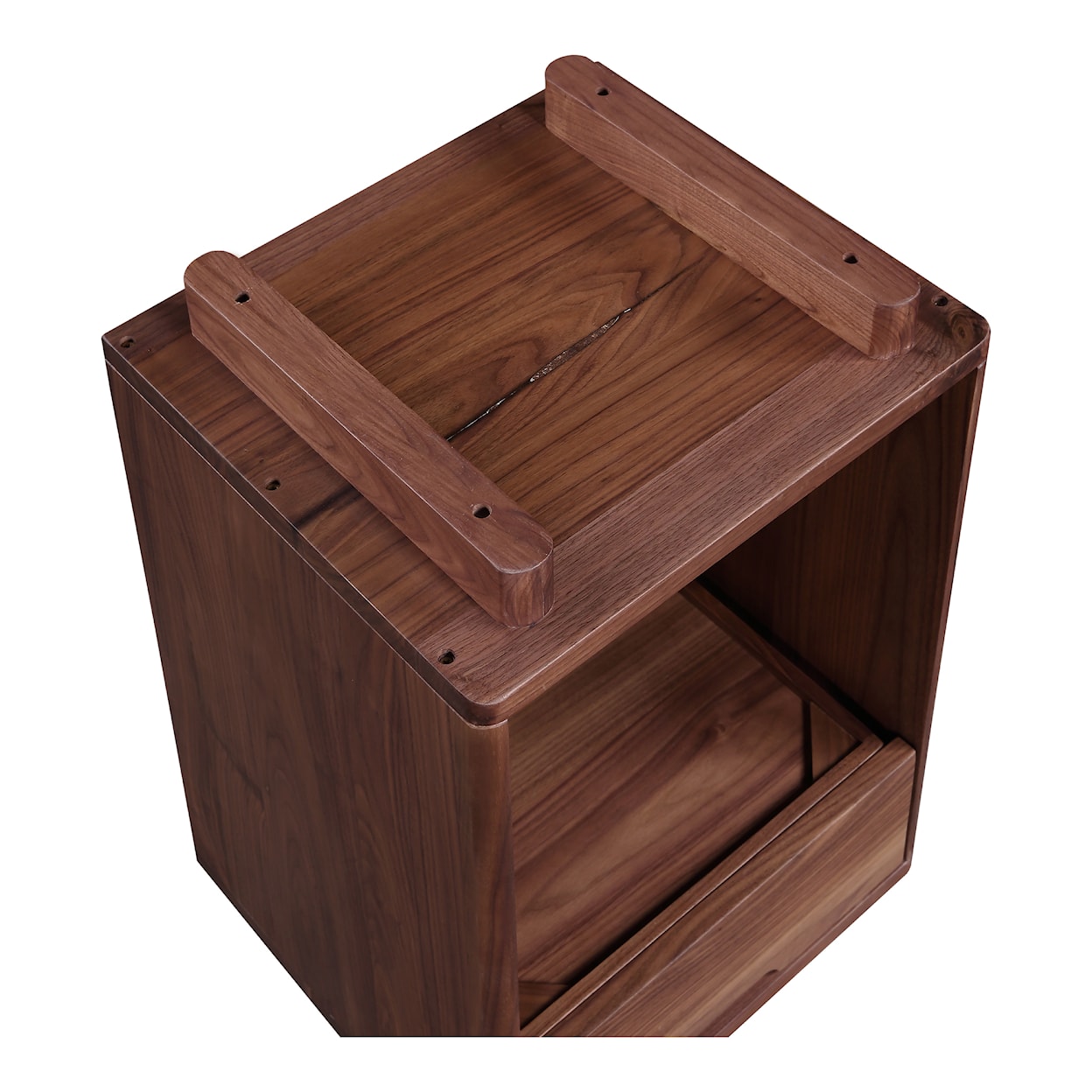 Moe's Home Collection Osamu Osamu Walnut Nightstand