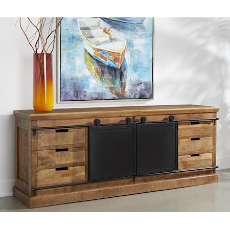 Harbour Indian Reclaimed Wood Medium TV Cabinet