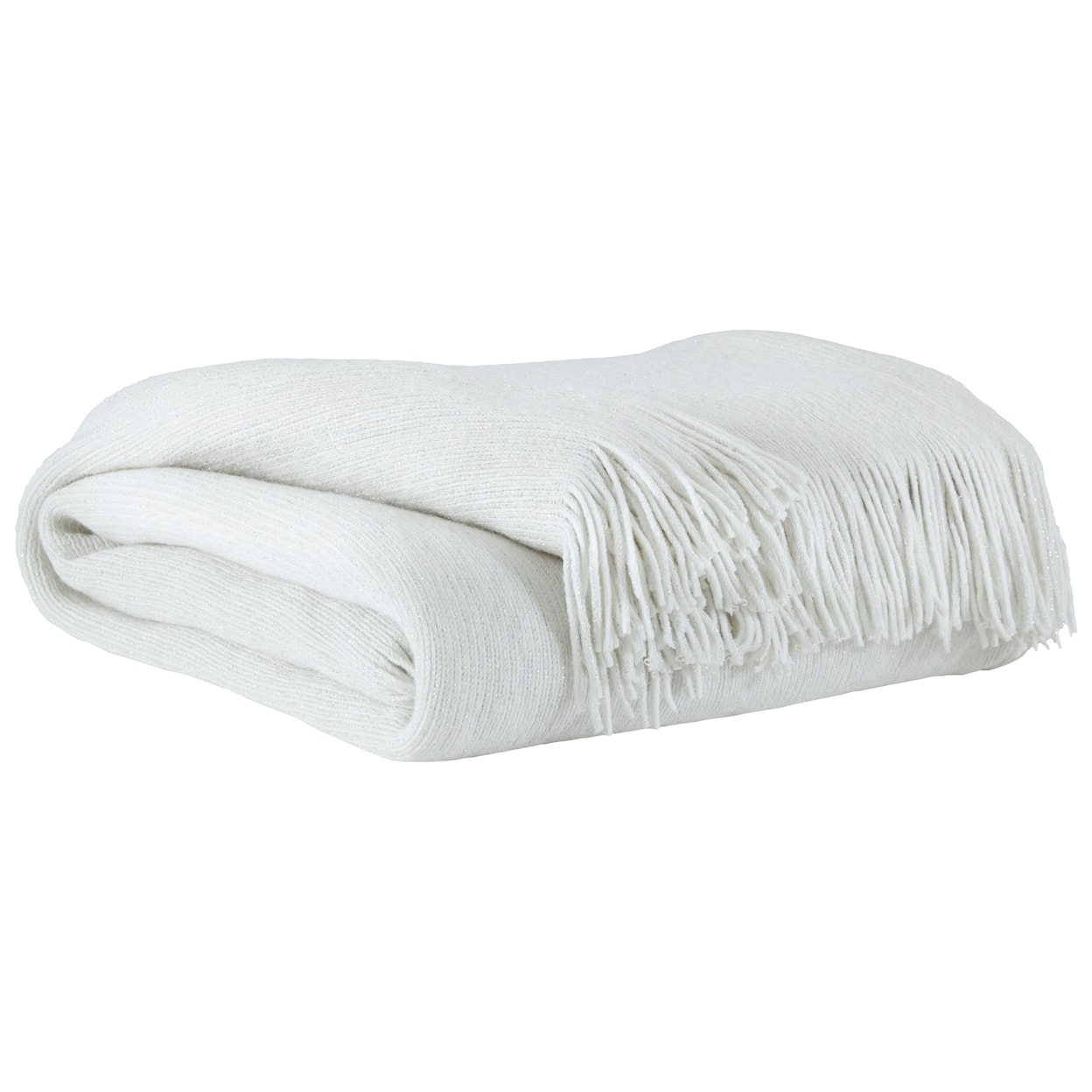 Signature Design by Ashley Furniture Throws Rozelle White Throw