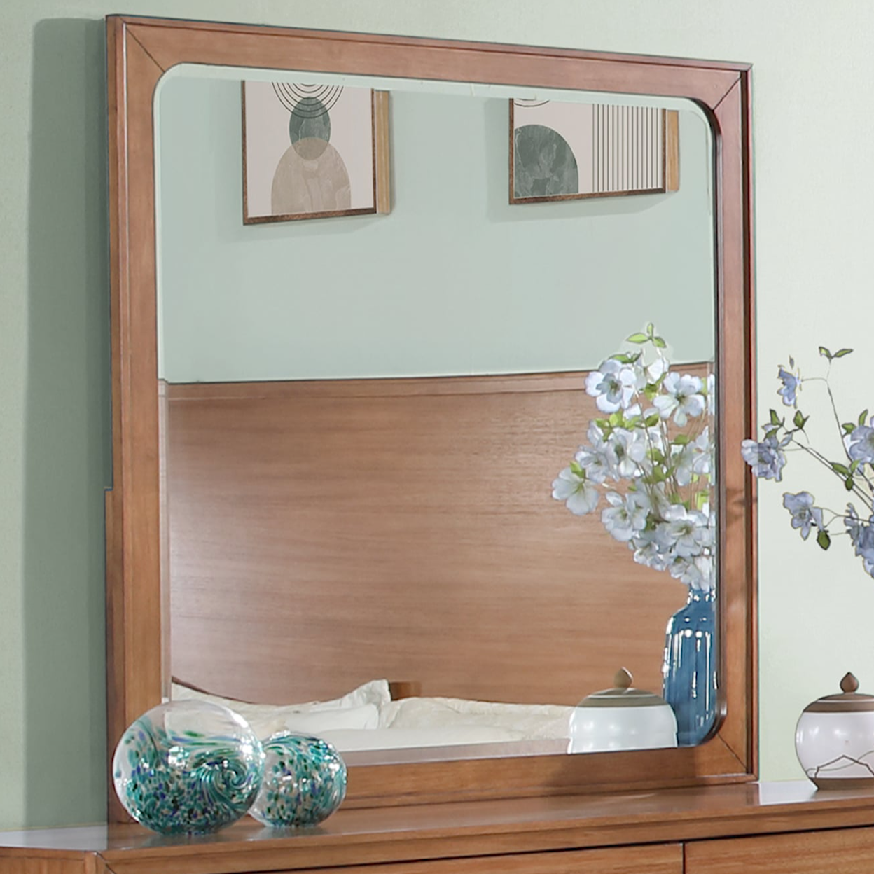 New Classic Furniture Silhouette Square Dresser Mirror