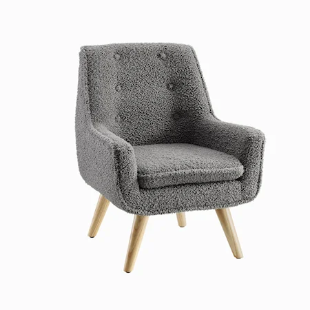 Mid-Century Modern Upholstered Accent Chair