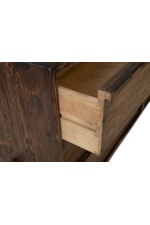 Furniture Classics Rustic 3-Drawer Sideboard with Double Cabinet Doors