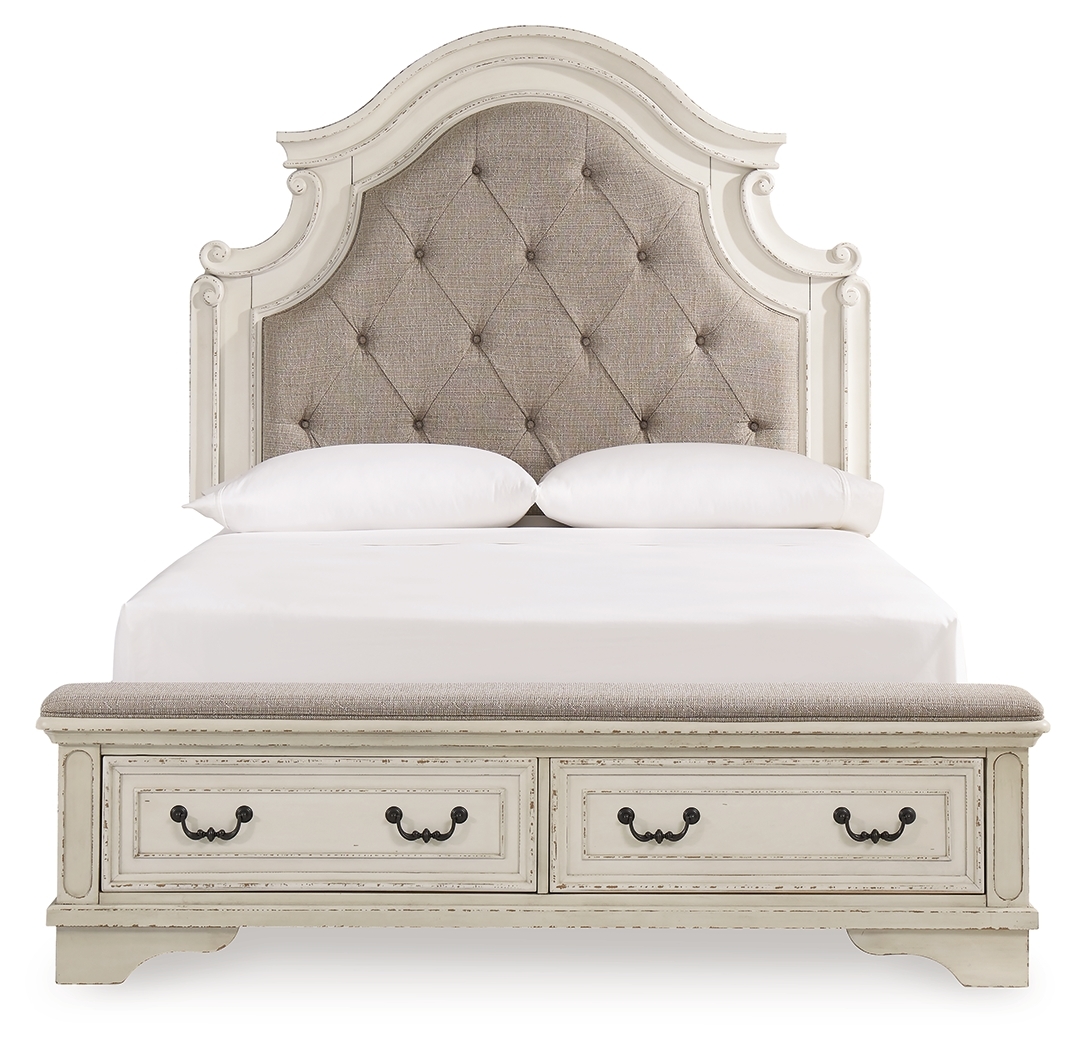 Queen Upholstered Storage Bed