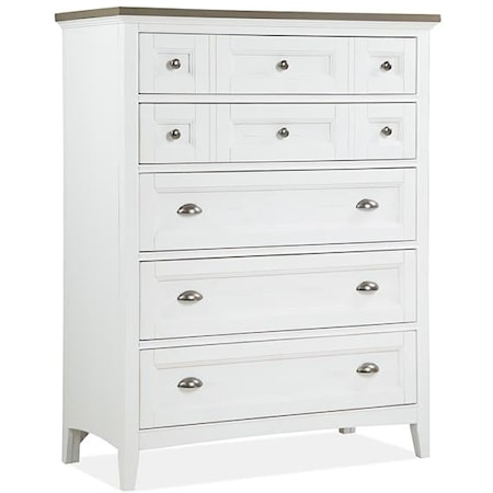 Two-Tone 5-Drawer Chest