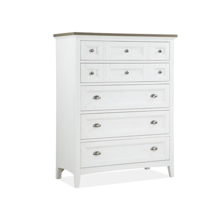 Two-Tone 5-Drawer Chest