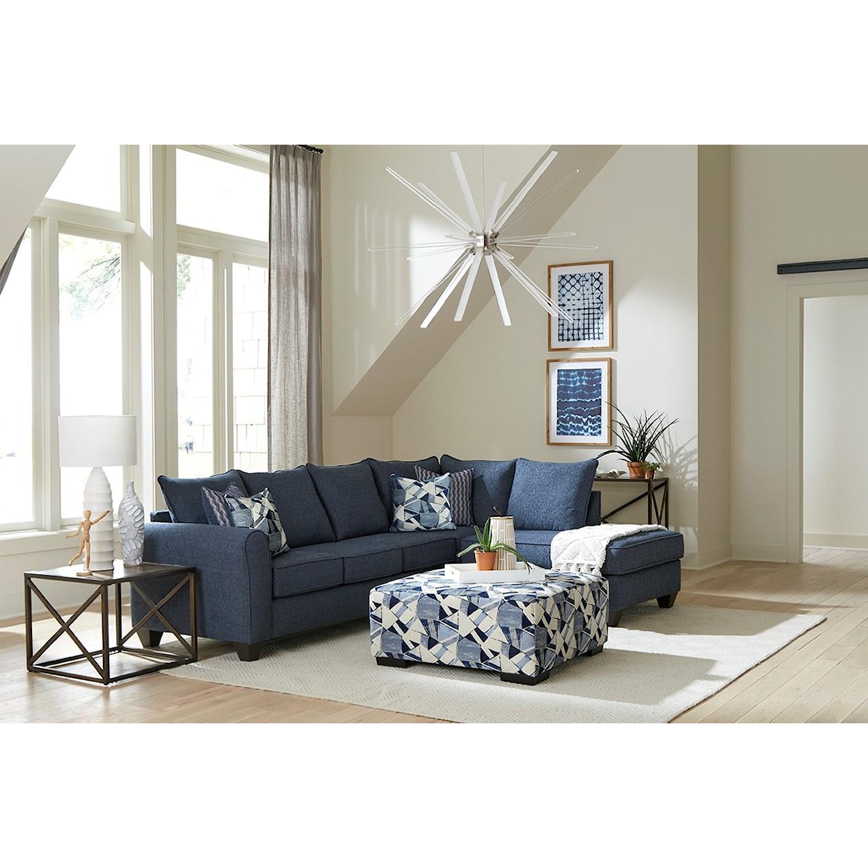 Albany 2520 Transitional Sofa with Chaise