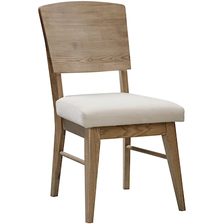Panel Dining Chair with Upholstered Seat