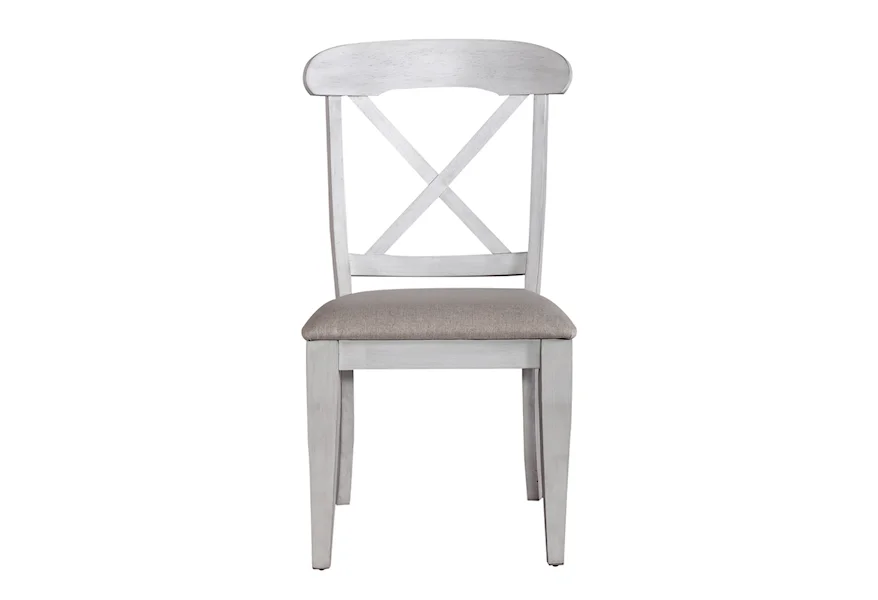 Ocean Isle X-Back Side Chair by Liberty Furniture at VanDrie Home Furnishings