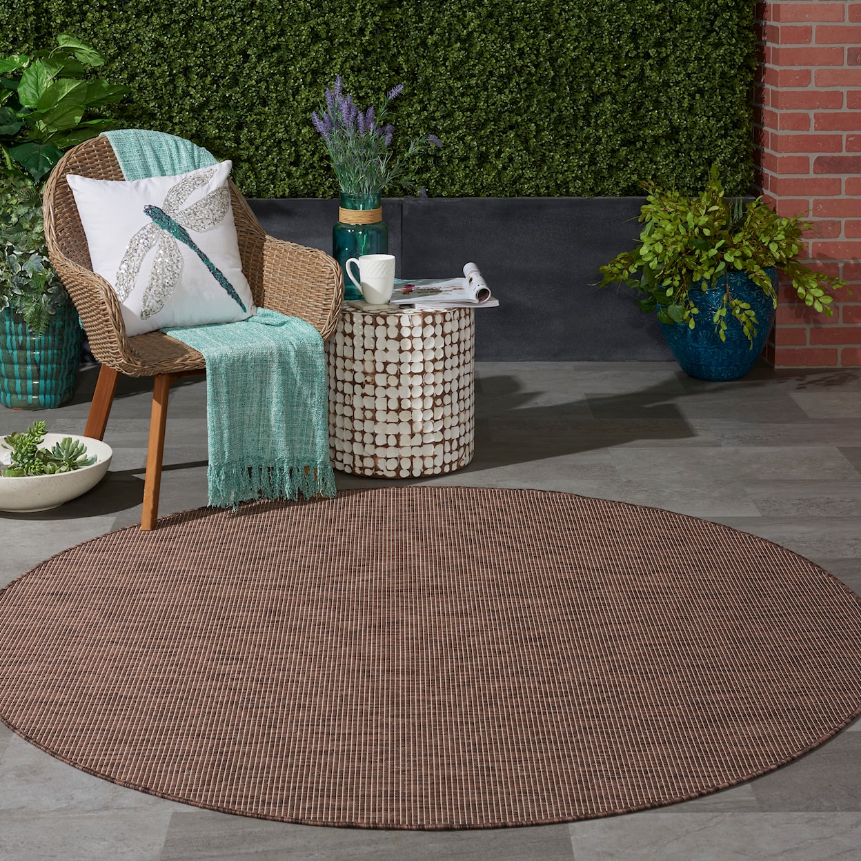 Nourison Positano 6' Round  Rug