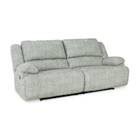 Reclining Sofa in Gray Fabric