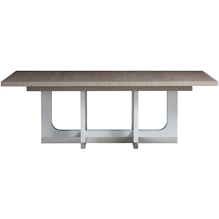 Contemporary Marley Rectangular Dining Table with Modern Trestle