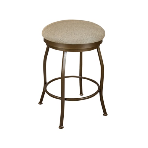 Berkeley Flat Swivel Backless Counter Stool With No Welt