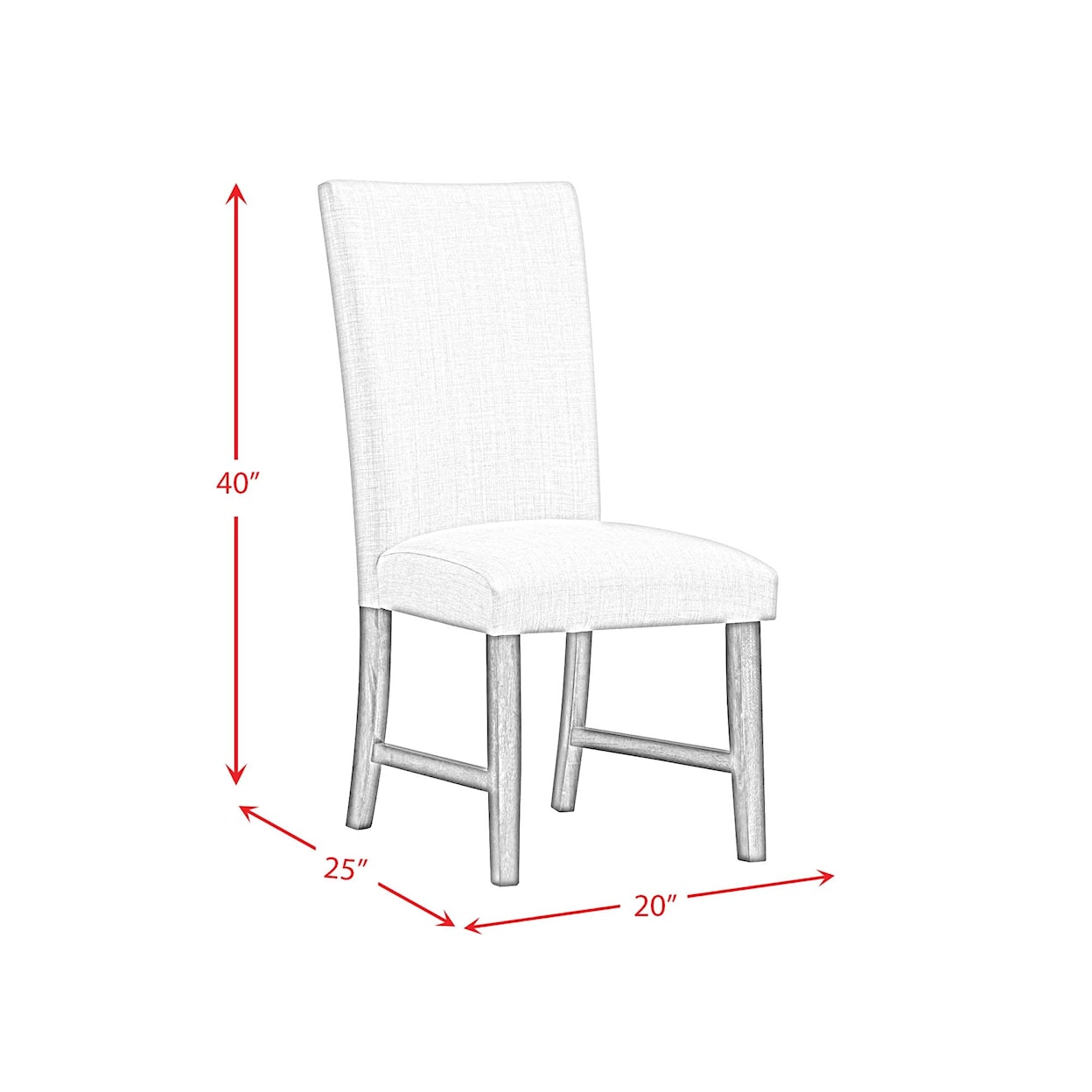 Elements International Morris Side Dining Chairs