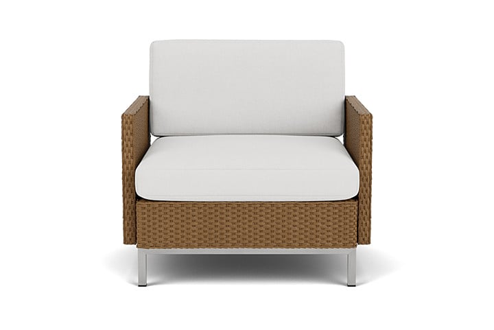 Lounge Chair With Loom Arms And Back