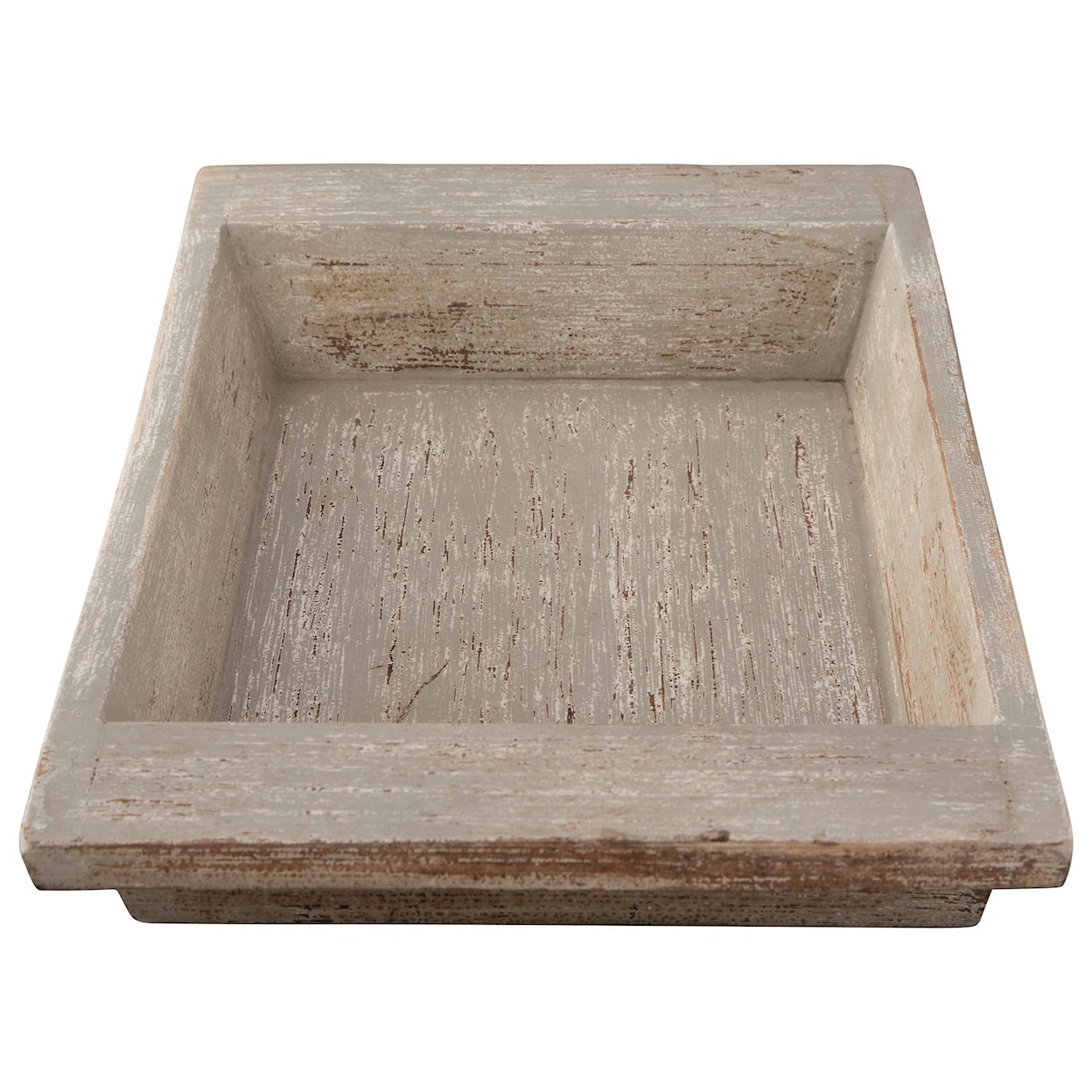 Ashley Furniture Signature Design Accents Michaiah Antique White Tray