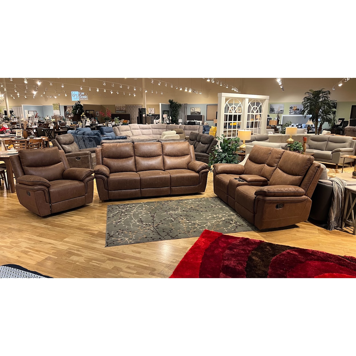 New Classic Ryland Dual Reclining Console Loveseat