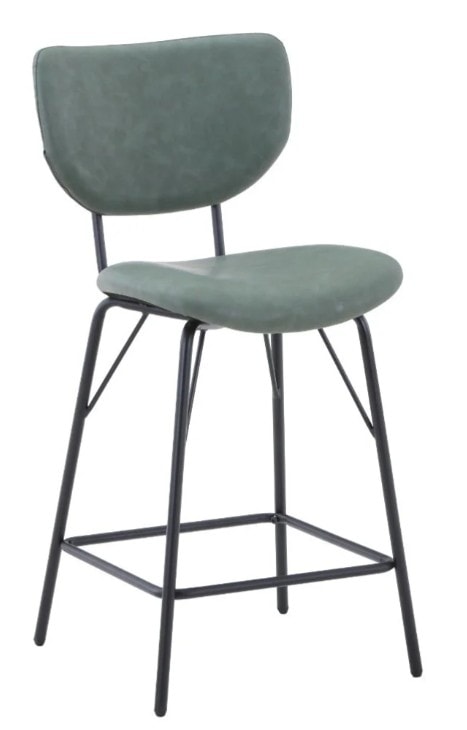 Contemporary Leather Counter Dining Stool