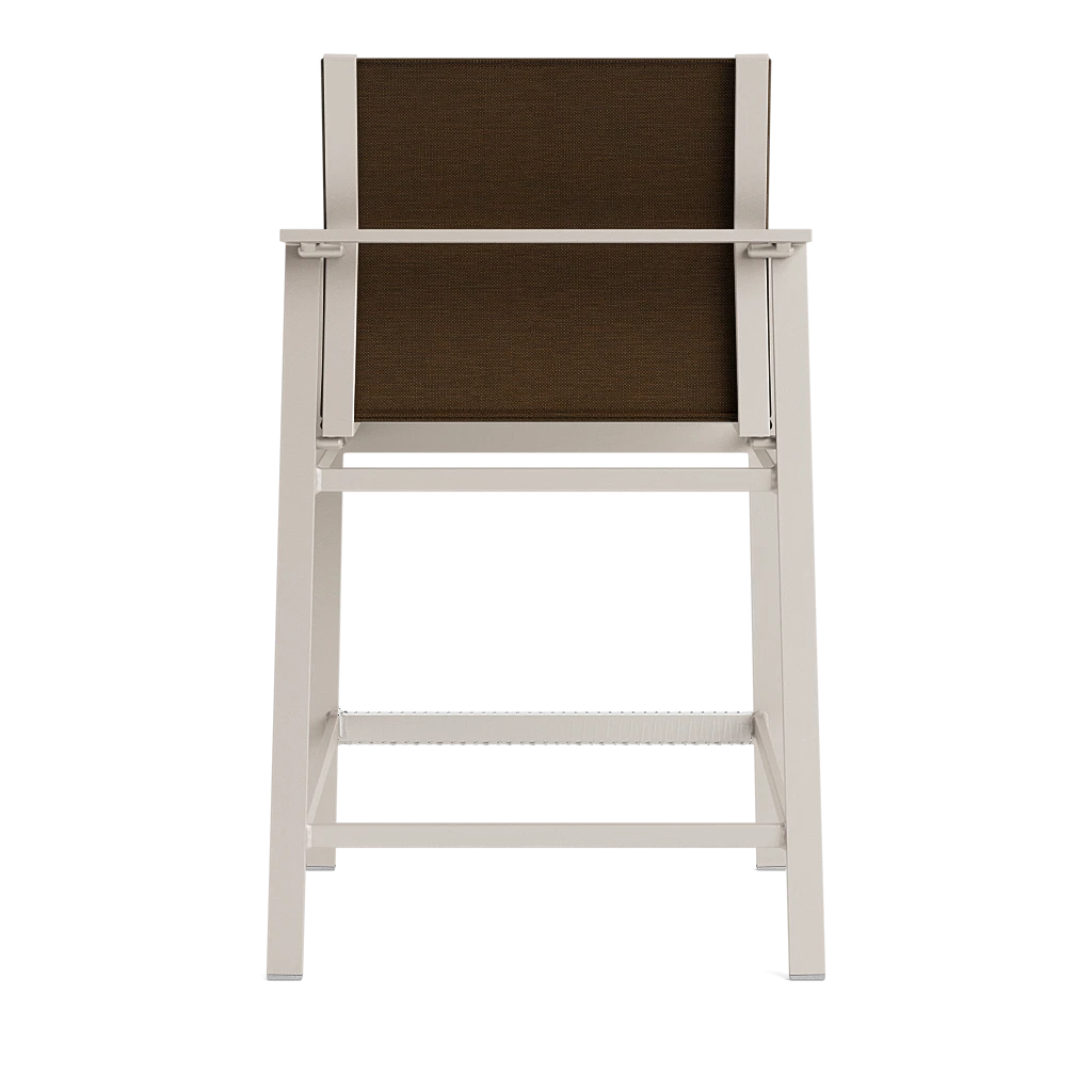 Brown Jordan Swim Modern Fixed Sling Counter Stool