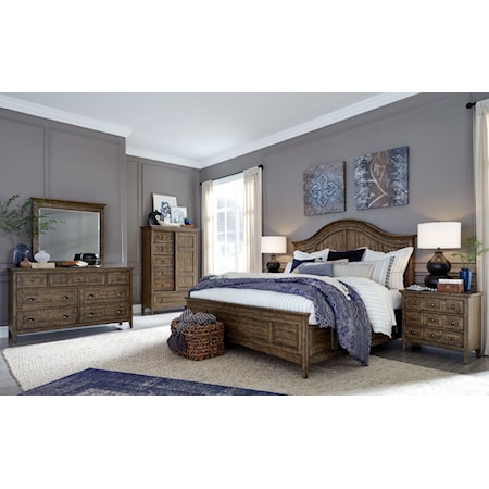 Queen Arched Storage Bed