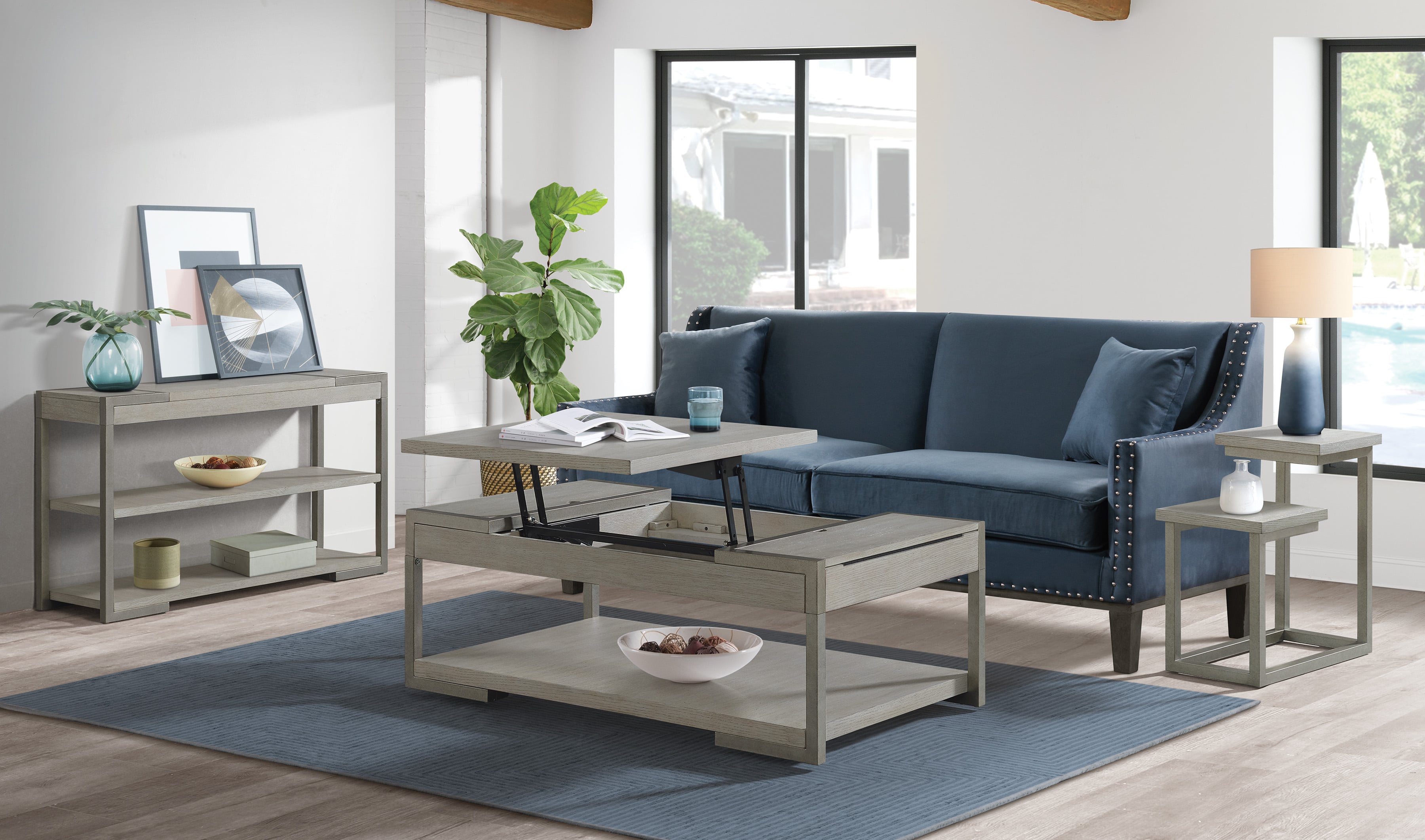 Riverside Furniture Venus Rectangular Lift-Top Coffee Table