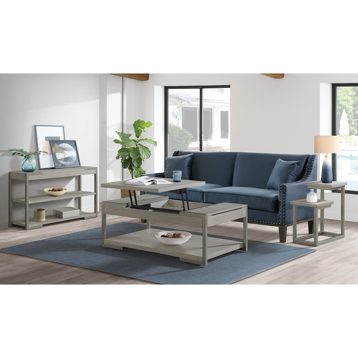 Riverside Furniture Venus Rectangular Lift-Top Coffee Table