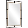 Uttermost Mirrors Carrizo Gold & Bronze Rectangle Mirror