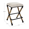 Uttermost Firth Firth Rustic Oatmeal Counter Stool