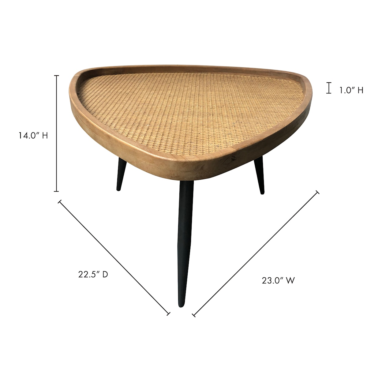 Moe's Home Collection Rollo Rollo Rattan Coffee Table