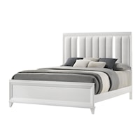 Cressida Contemporary Upholstered King Bed with Built-in LED Lighting