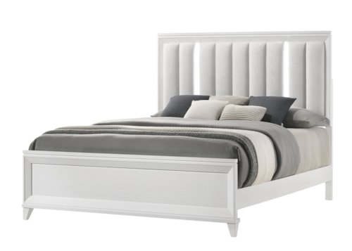 Cressida Contemporary Upholstered King Bed with Built-in LED Lighting