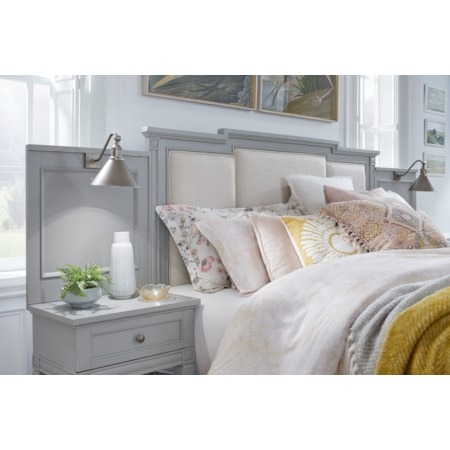 6-Piece Upholstered Queen Wall Bedroom Set