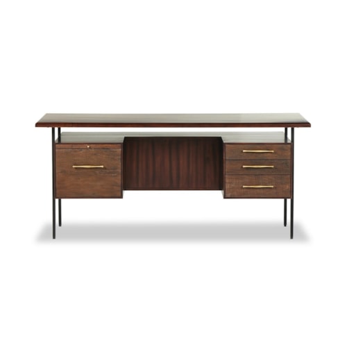 Mid-Century Modern Lauren Desk with Floating Top