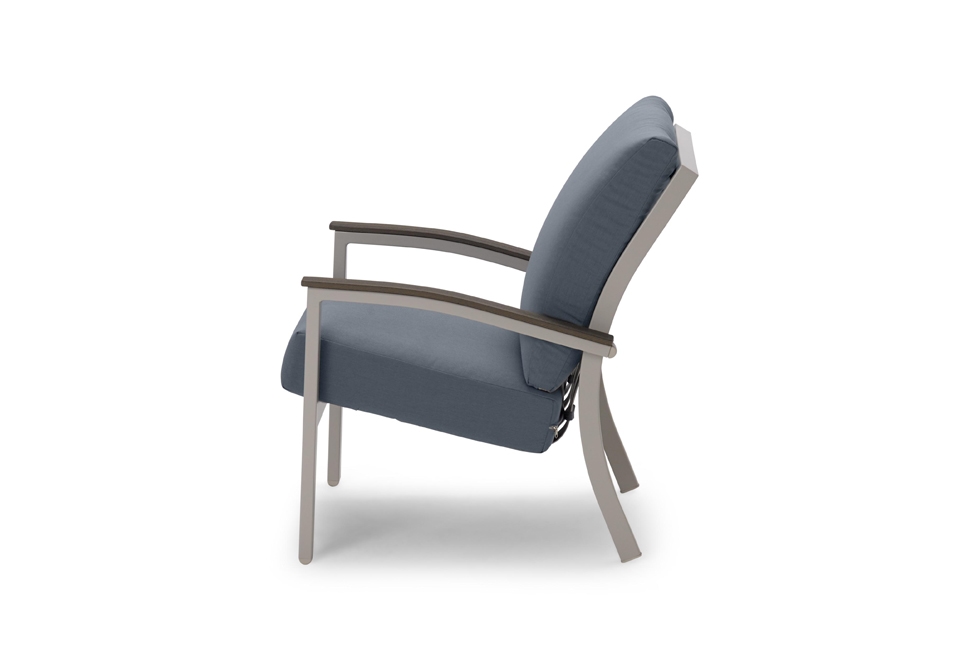 Cushioned Armchair w/Polymer Panel Arms