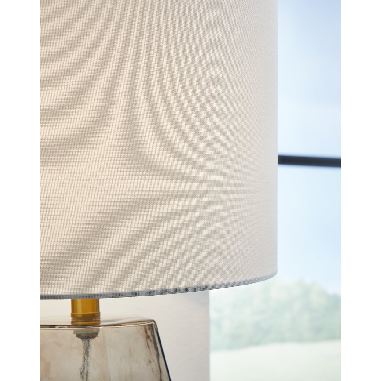 Ashley Furniture Signature Design Taylow Glass Table Lamp