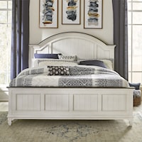 Cottage King Arched Headboard Panel Bed