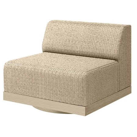 Padded Armless Swivel Chair