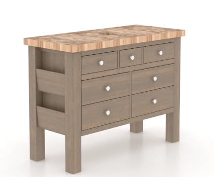 Transitional Customizable Kitchen Island