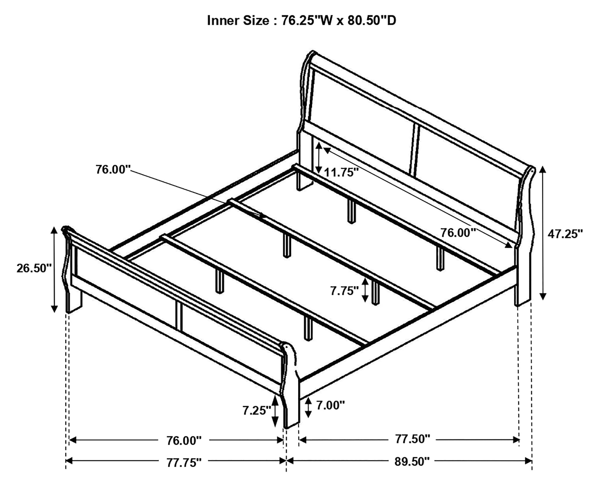 Coaster Louis Philippe 4-piece King Bedroom Set