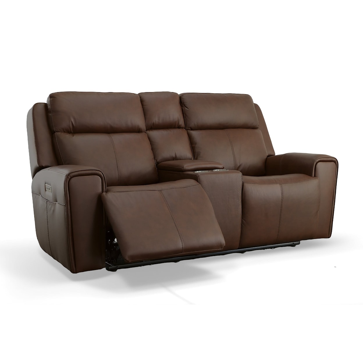 Flexsteel Barnett Power Reclining Loveseat with Console