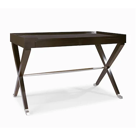 Contemporary Table Desk with X-Shaped Legs