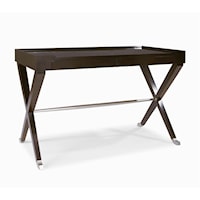 Contemporary Table Desk with X-Shaped Legs
